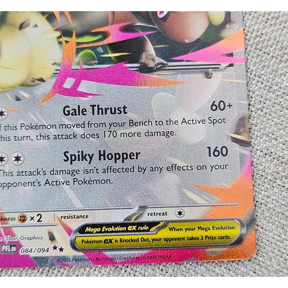 Pokemon Mega Lopunny eX Full Art Pocket Fantasy PFL EN 084/094 Ultra Rare Holo
